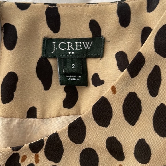 J.Crew tan dress with black spots - Picture 7 of 9